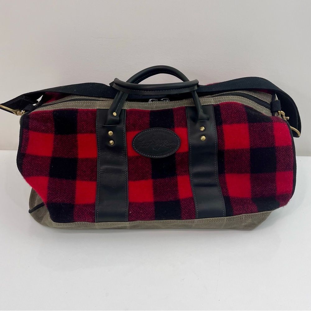 FROST RIVER IMOUT DUFFLE BAG CARRY ON - RED PLAID 39 L